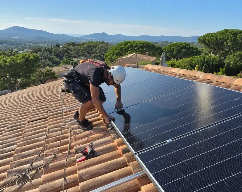 Installateur panneaux solaires Sourcieux-les-Mines — pose photovoltaïque sur toiture