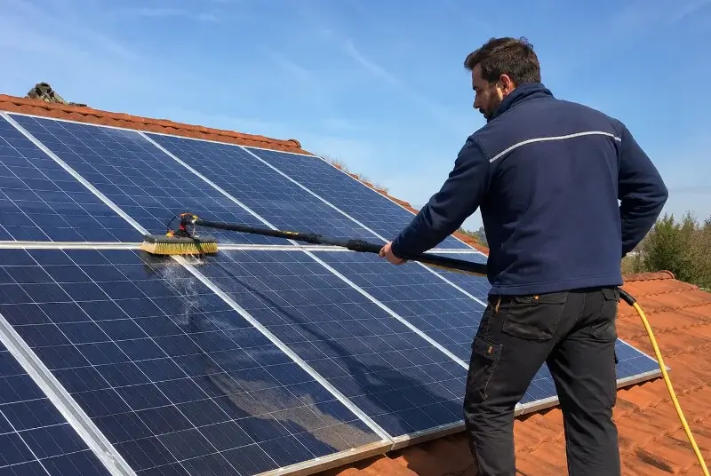 Nettoyage et entretien de panneaux solaires à Sourcieux-les-Mines